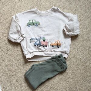 H&M cotton set trucks neutral